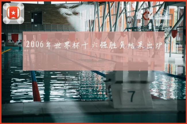 2006年世界杯十六强胜负结果出炉